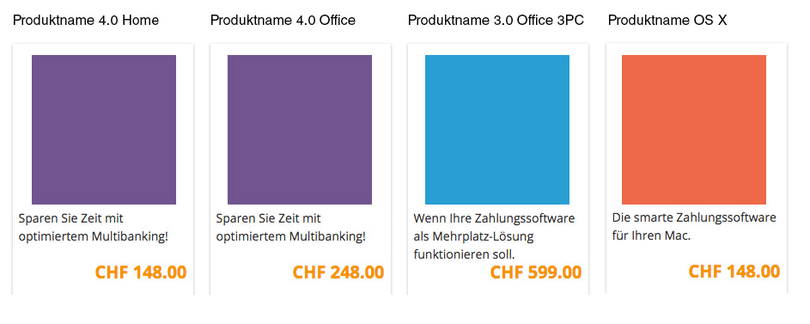 It is hard to see the difference in product versions.