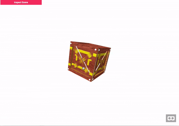 View of the imported object using A-Frame