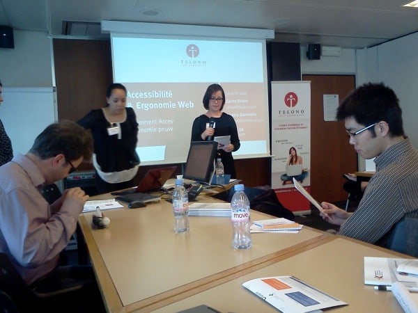 Telono organizers introducing the program