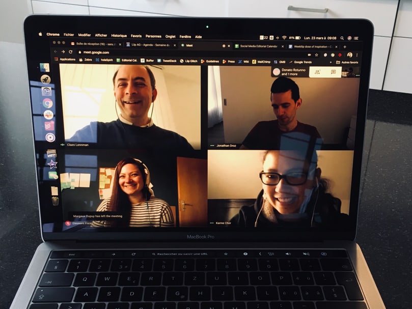Liipers at a remote meeting