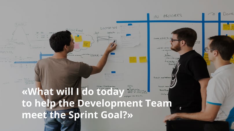 What will I do today to help the Development Team to meet the Sprint Goal?