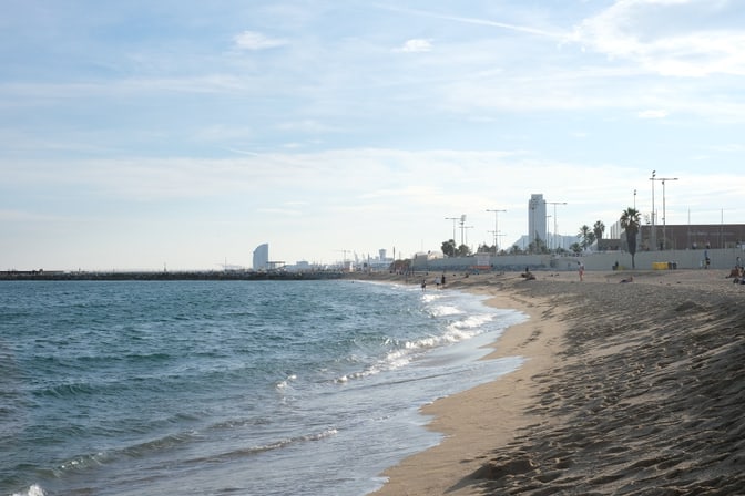 The beach alongside DrupalCon Barcelona