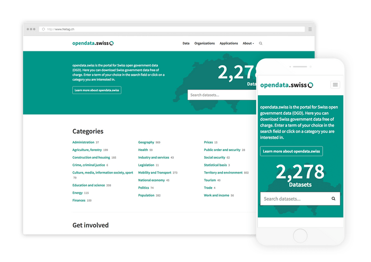 Datenportal opendata.swiss