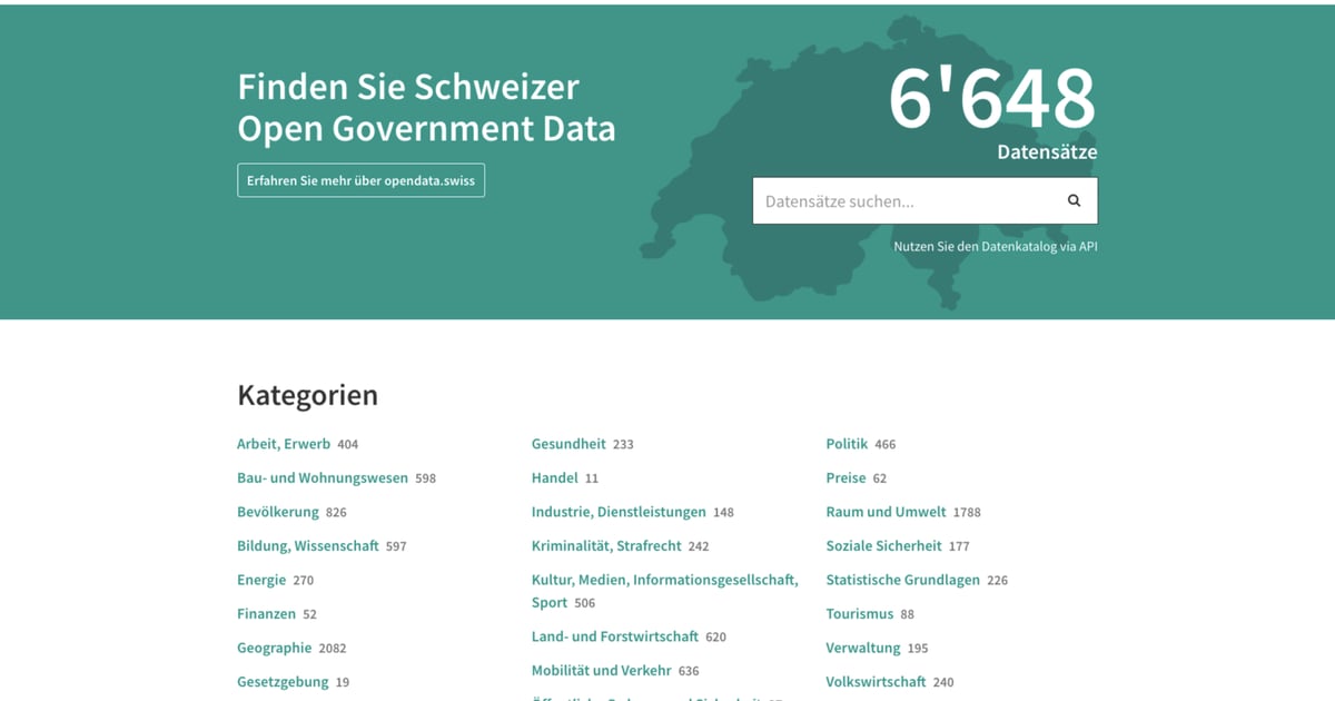 Open Government Data · Projekte · Liip